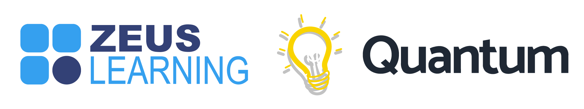Quantum logo with a light bulb graphic.